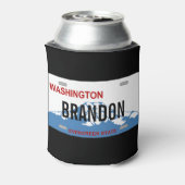 ワシントンカスタム州ライセンスプレートはクーラー 缶クーラー (缶裏面)