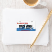 ワシントンカスタム州ライセンスプレート住所 シール (インサイチュ)