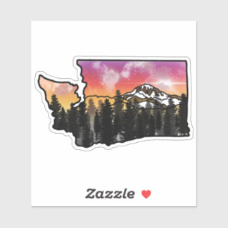 ワシントンカラフル シール