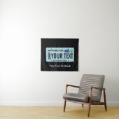 ワシントンサスカッチライセンスプレート タペストリー (インサイチュ(横))