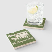 ワシントンザエバーグリーン州 ストーンコースター (横)