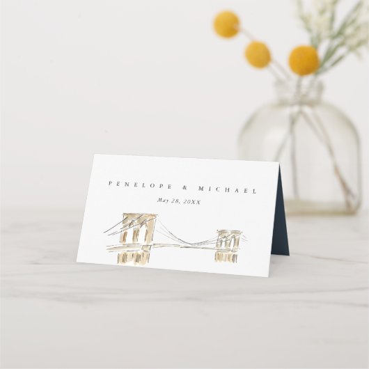 ワシントンスクエアパークニューヨークシティー結婚ズ プレイスカード (裏面)