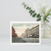 ワシントンストリート、ニュージャージー州ホーボーケン ヴィンテージ ポストカード (スタンド正面)