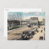 ワシントンストリート、ニュージャージー州モリスタウン ヴィンテージ ポストカード (正面/裏面)