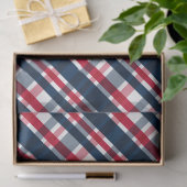 ワシントンスポーツファンブルーホワイトレッドプレイド 薄葉紙 (ギフト)