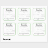 ワシントンセントコテージ食品事業ベーキングラベル スクエアシール (シート)