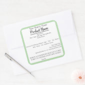 ワシントンセントコテージ食品事業ベーキングラベル スクエアシール (封筒)