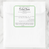 ワシントンセントコテージ食品事業ベーキングラベル スクエアシール (バッグ)