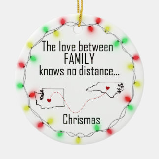 ワシントンノースカロライナファミリーオーナメント セラミックオーナメント