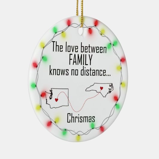 ワシントンノースカロライナファミリーオーナメント セラミックオーナメント (右)