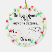 ワシントンノースカロライナファミリーオーナメント セラミックオーナメント (正面)