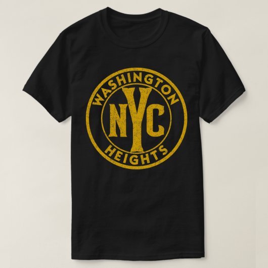 ワシントンハイツNYCヴィンテージサイン動揺してAmb Tシャツ (デザイン正面)
