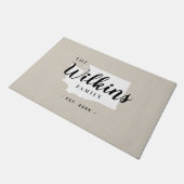 ワシントンファミリーモノグラム州ドormat ドアマット (アングル)