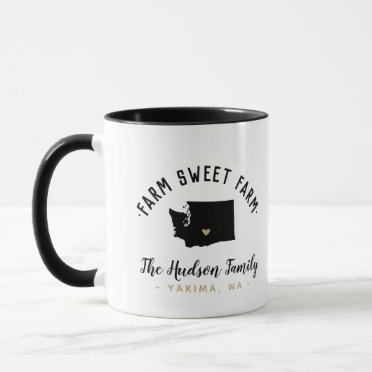 ワシントンファームスウィートファームファミリーモノグラムマグ マグカップ (左)