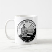 ワシントンフェイクコロンビアクォーター地区 コーヒーマグカップ (左)