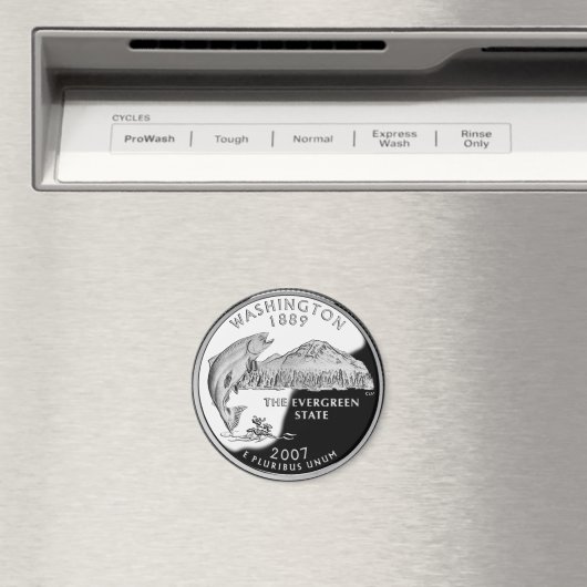 ワシントンフェイク州クォーター マグネット (インサイチュ (食洗機))