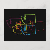 ワシントンプライドぼやけ ポストカード (正面)