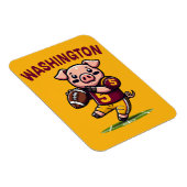 ワシントンホッグフットボール マグネット (右側)