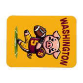 ワシントンホッグフットボール マグネット (横)