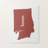 ワシントンホームシルエット州マップ ジグソーパズル (縦)