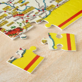 ワシントンポストカードマップジグソーパズル ジグソーパズル (側面)