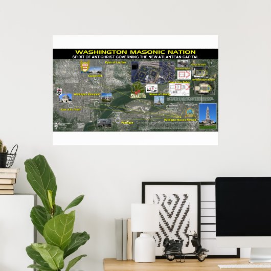 ワシントンマソニック記念碑 – 2 ポスター (ホームオフィス)