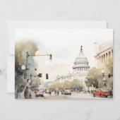 ワシントンミニマルDC水の色のリハーサルディナー 招待状 (裏面)