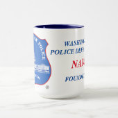 ワシントンメトロポリタン警察コンボマグ、15オンス マグカップ (中央)