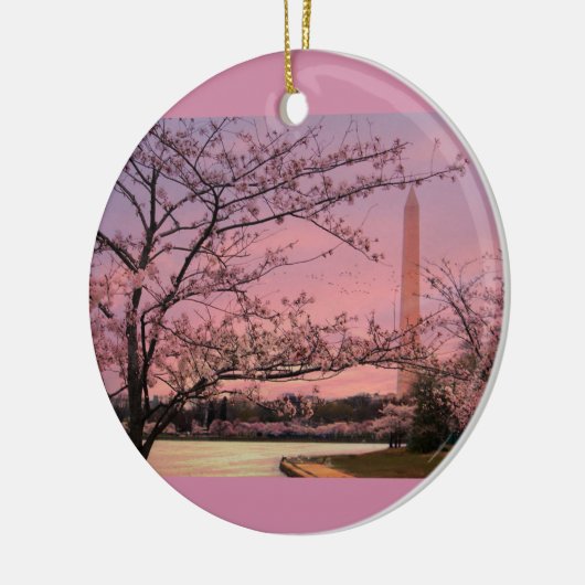 ワシントンモニュメントさくらんぼブロッサムフェスティバル セラミックオーナメント (左)