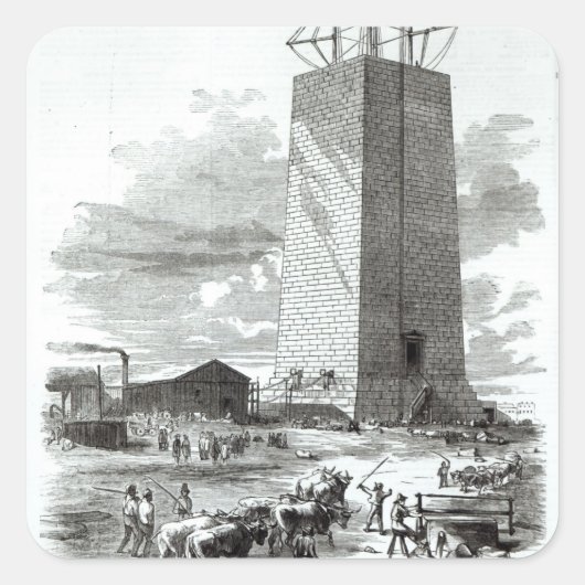 ワシントンモニュメントの表示 スクエアシール (正面)