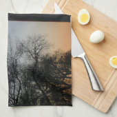 ワシントンモニュメントアットサンセット キッチンタオル (四つ折り)