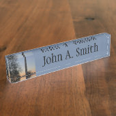 ワシントンモニュメントアットサンセット デスクネームプレート (側面)