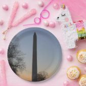 ワシントンモニュメントアットサンセット ペーパープレート (パーティー)