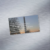 ワシントンモニュメントアットサンセット マグネット名刺 (インサイチュ)