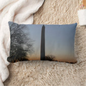 ワシントンモニュメントアットサンセット ランバークッション (ブランケット)