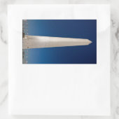 ワシントンモニュメントアットデュスク 長方形シール (バッグ)