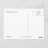 ワシントンモニュメントハガキ ポストカード (裏面)