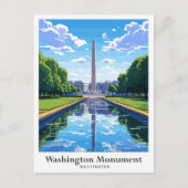 ワシントンモニュメント アメリカ旅行 ポストカード (正面)