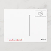 ワシントン上空の明るい夕日 ポストカード (裏面)