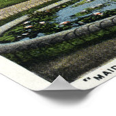 ワシントン像の霧の噴水のメイド ポスター (角)