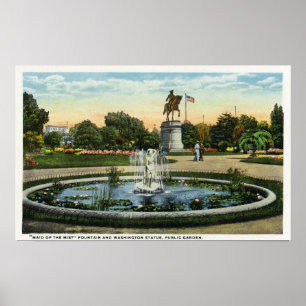 ワシントン像の霧の噴水のメイド ポスター