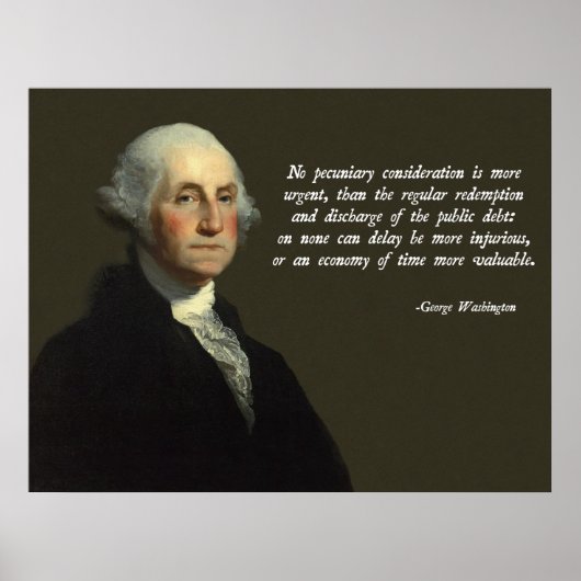 ワシントン公的債務 ポスター (正面)
