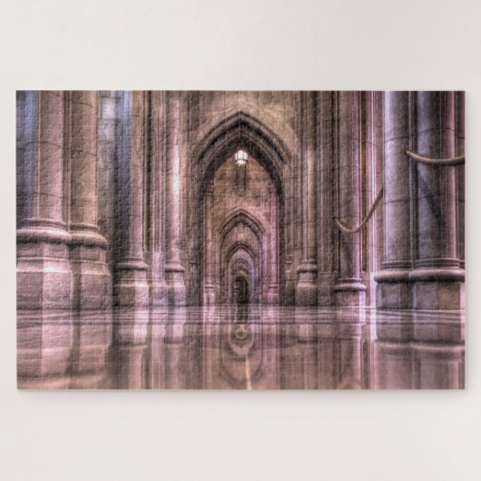 ワシントン国家大聖堂の反射 ジグソーパズル (横)