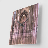 ワシントン国家大聖堂の反射 スクエア壁時計 (傾斜)