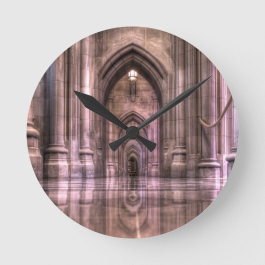ワシントン国立大聖堂の反省 ラウンド壁時計 (正面)