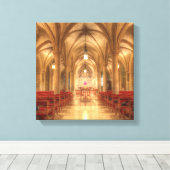 ワシントン国立大聖堂ベツレヘム礼拝堂 キャンバスプリント (インサイチュ (ウッドフロア))
