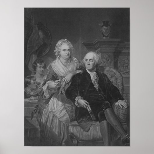 ワシントン大統領アットホーム ポスター (正面)