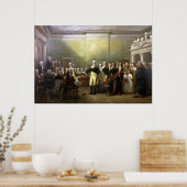 ワシントン将軍が彼の委員会を辞職する ポスター (キッチン)