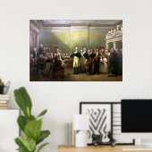 ワシントン将軍が彼の委員会を辞職する ポスター (ホームオフィス)