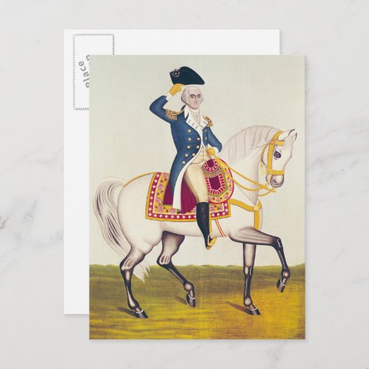 ワシントン将軍のホワイトチャージャ上, c.1835 ポストカード (正面/裏面)